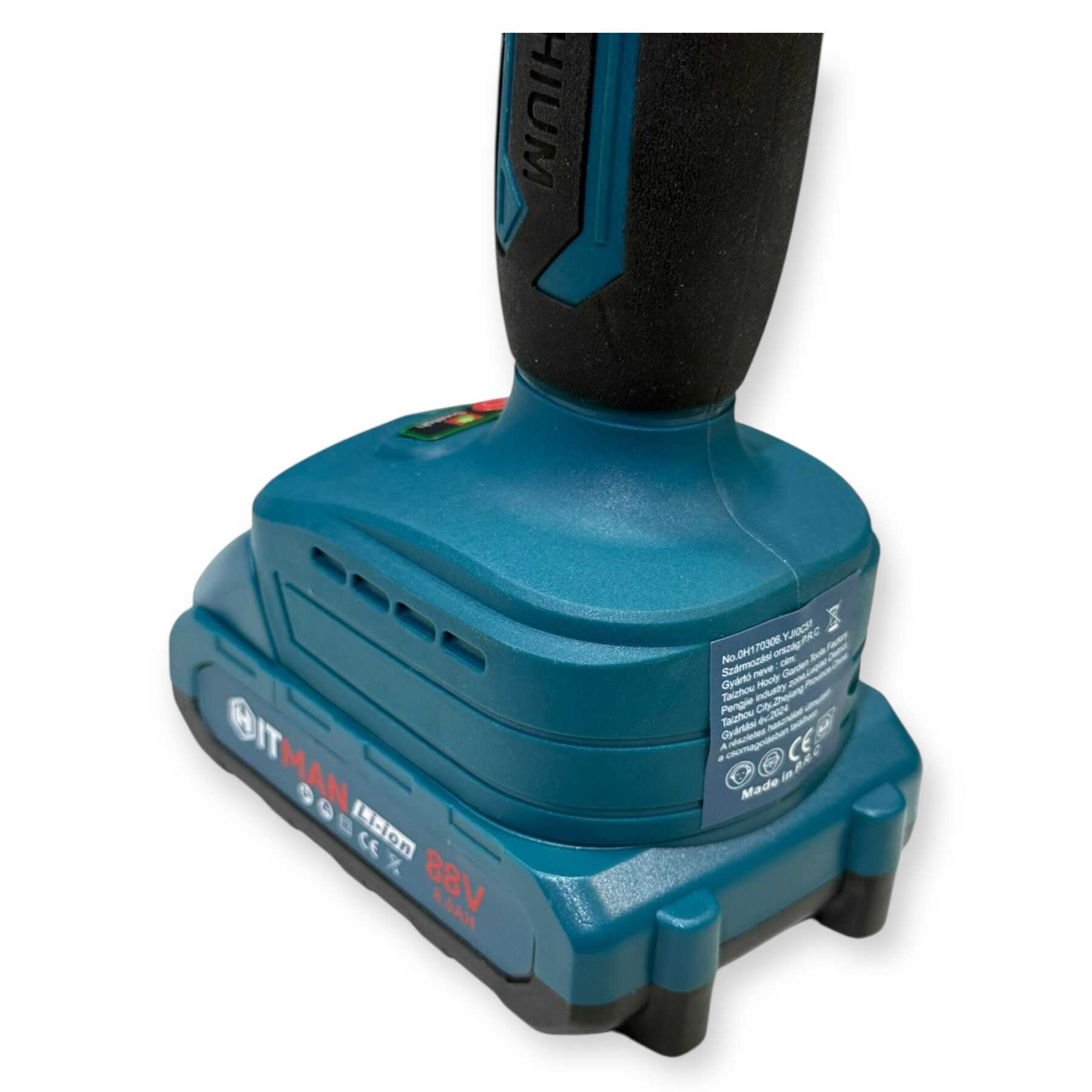 Akkumulátoros Metszőolló 88V LCD Kijelző 2-Akkús 2-Kés Készlet HT-BSCS-6449 Hitman