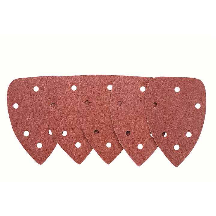 Delta csiszolópapír készlet 100x140 mm, P120 szemcsézet, 5 lyukas kivitel, 5 db/csomag - Kmt Tools