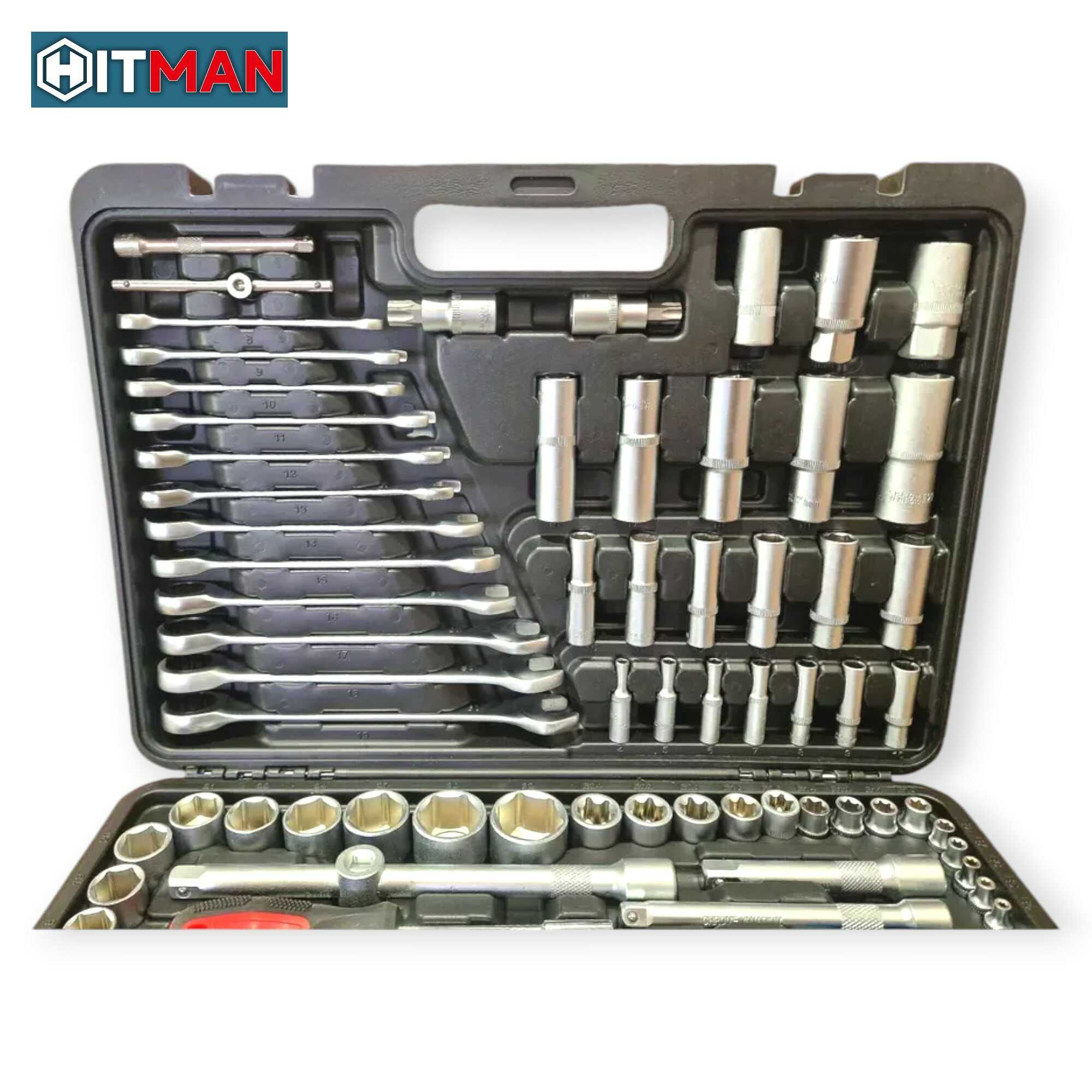 Krova Dugókulcs Készlet 216 részes CR-V Acél Fémcsatos Kofferben HA-0058 Hitman