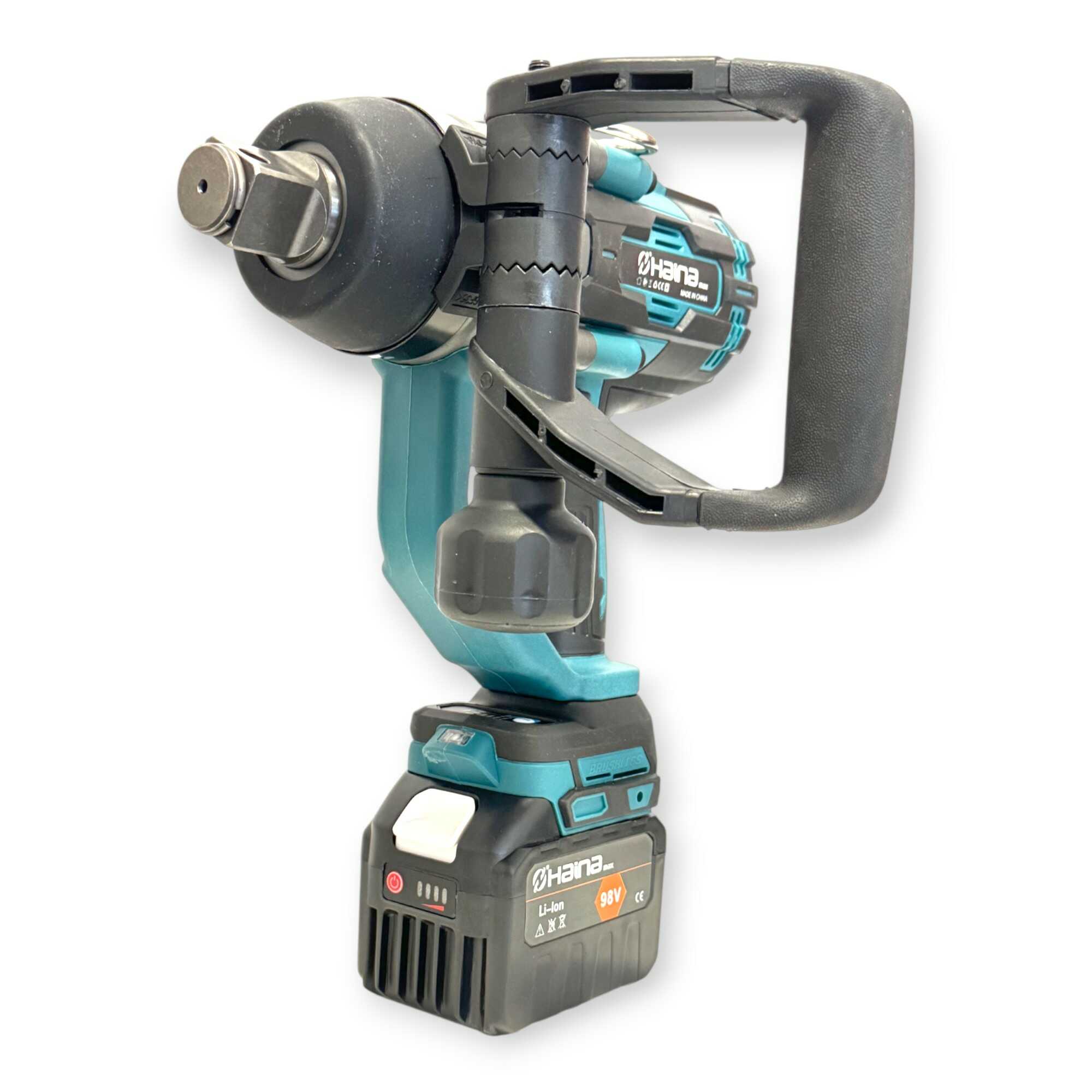 Akkumulátoros Ütvecsavarozó Kerékkulcs 3700Nm 98V 1" Ipari Fej H-IWS-3700XPT Haina