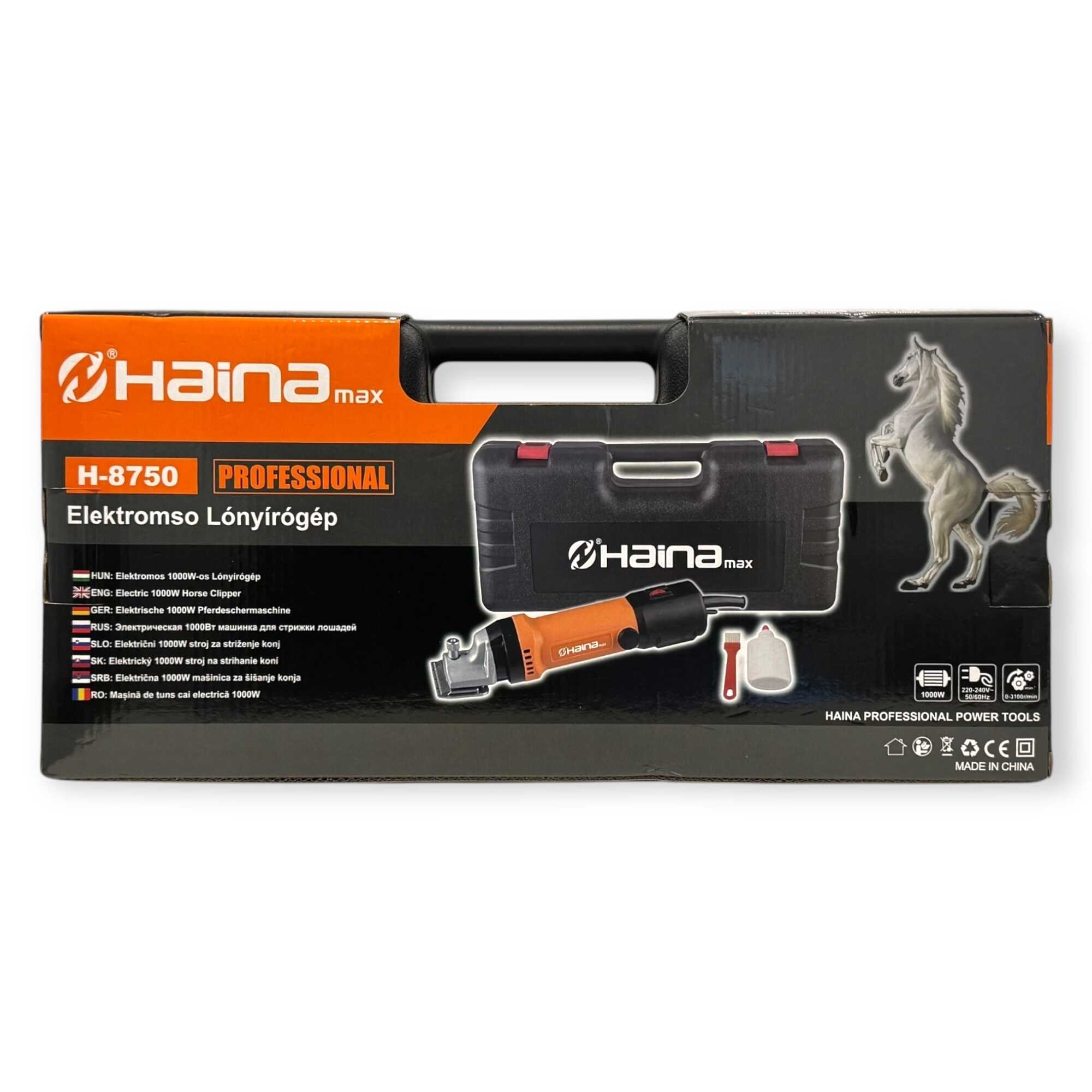 Professzionális Elektromos Lószőrnyíró Gép - 1000W Teljesítmény és Fordulatszám-szabályzás