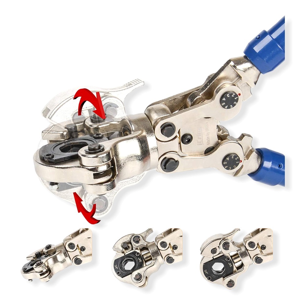 Hidraulikus Krimpelő Fogó Csövekhez 16-32mm 8 Tonna 3db Tokmánnyal HA-0044 Haina