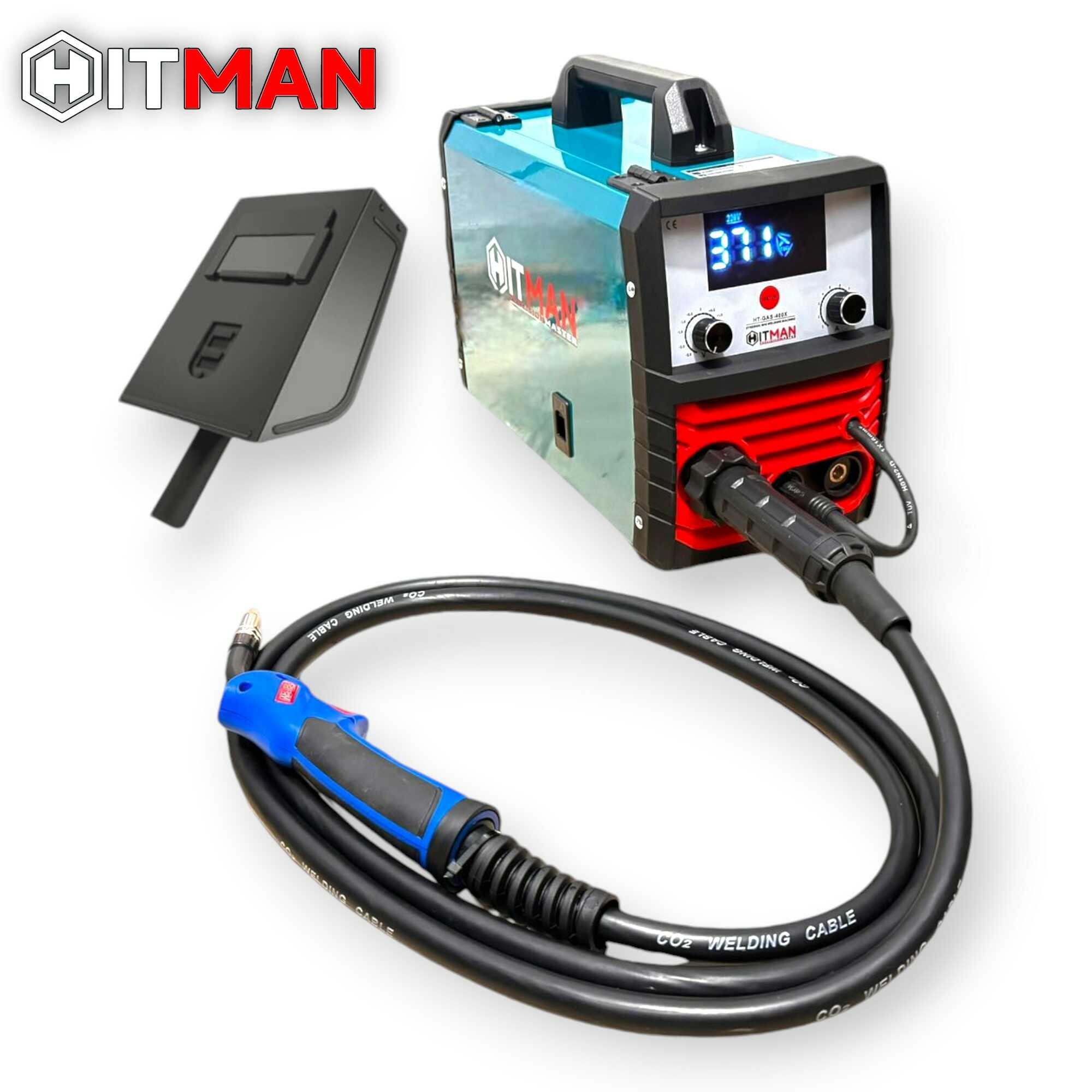 Professzionális Inverteres CO2 Hegesztőgép - 400A - 5 az 1-ben funkció (MIG/MAG/MMA/FLUX/TIG) - HITMAN HT-GAS-400X