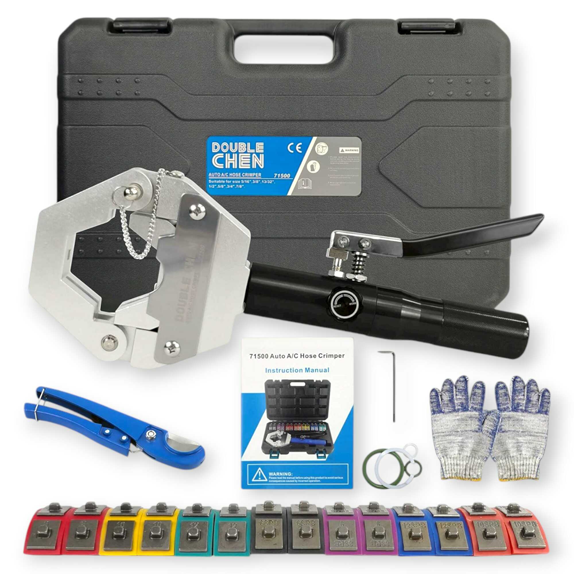 Hidraulikus AC Cső Krimpelő HBM 8 Tonna 4-70mm HA-0043 Hitman