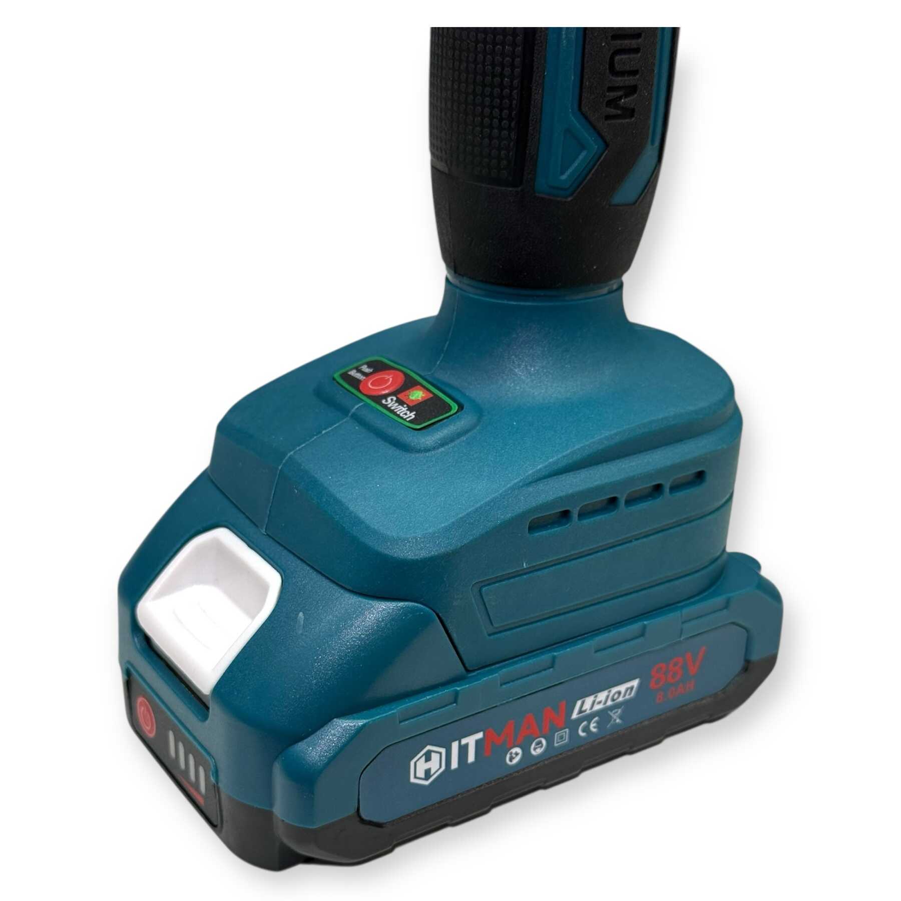 Akkumulátoros Metszőolló 88V LCD Kijelző 2-Akkús 2-Kés Készlet HT-BSCS-6449 Hitman