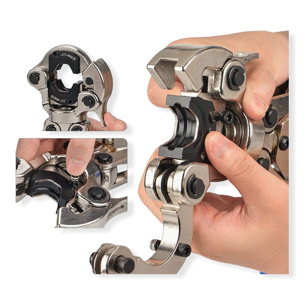 Hidraulikus Krimpelő Fogó Csövekhez 16-32mm 8 Tonna 3db Tokmánnyal HA-0044 Haina