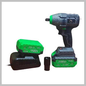 Extra erős akkumulátoros ütvecsavarozó 1350 Nm nyomatékkal, 2 db 108V akkumulátorral, kofferben SAT-L5 SUPAMASTER