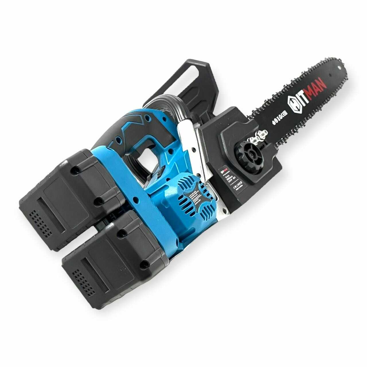 Akkumulátoros Láncfűrész 196V 16" Vezetővel 2 db 98V Akkuval HT-BCHS-6805MAX Hitman