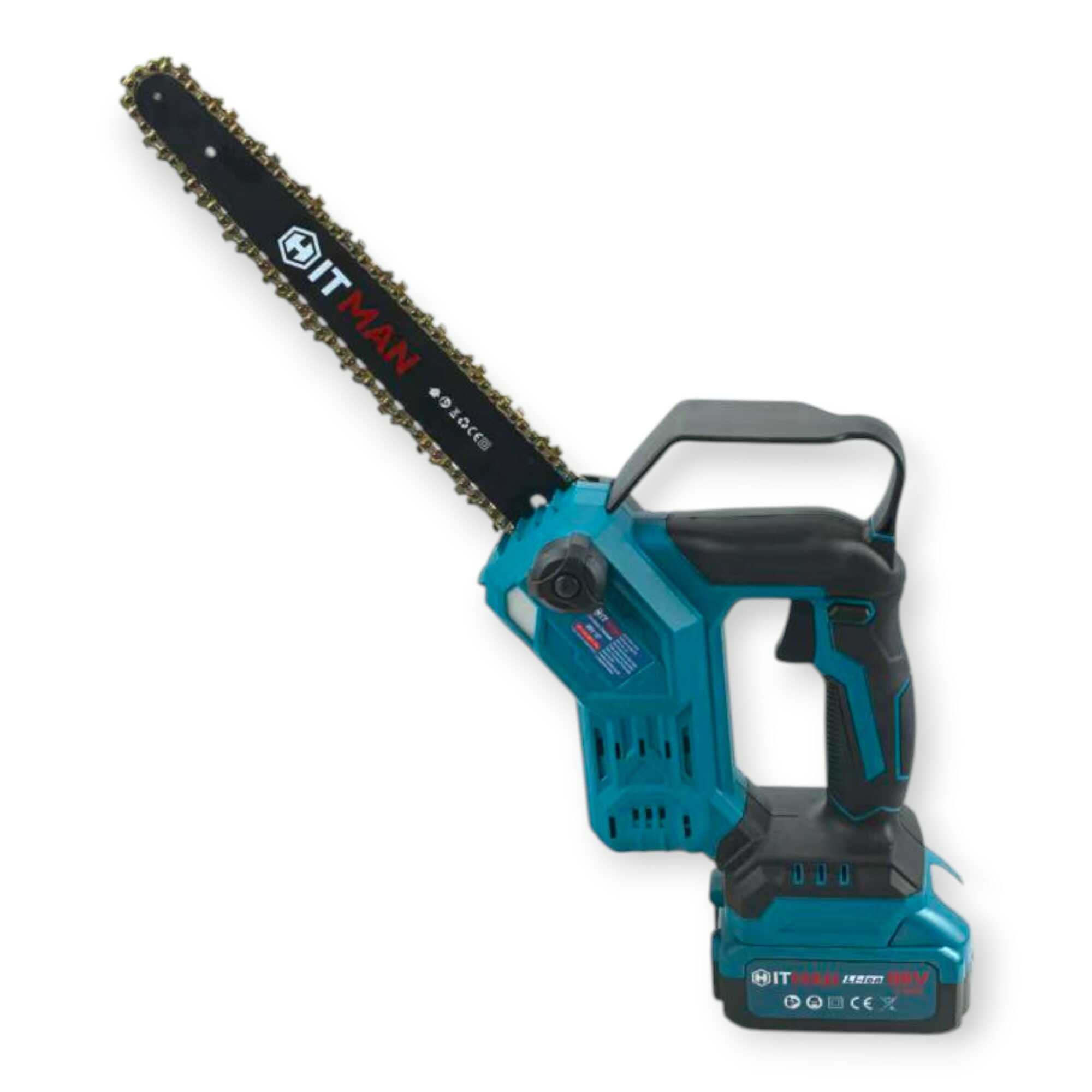 Akkumulátoros Láncfűrész 88V 10" LCD Kijelző Olajtartály 2 Akku HT-CHS-8877.Pro Hitman