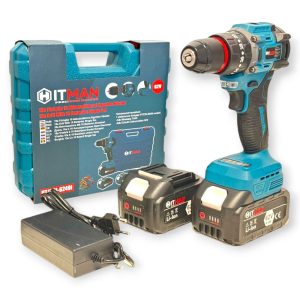 Akkumulátoros Ütvefúró és Csavarbehajtó Készlet - 62V Rendszer 2 db 8.0Ah Akkuval és 49 részes tartozékkal