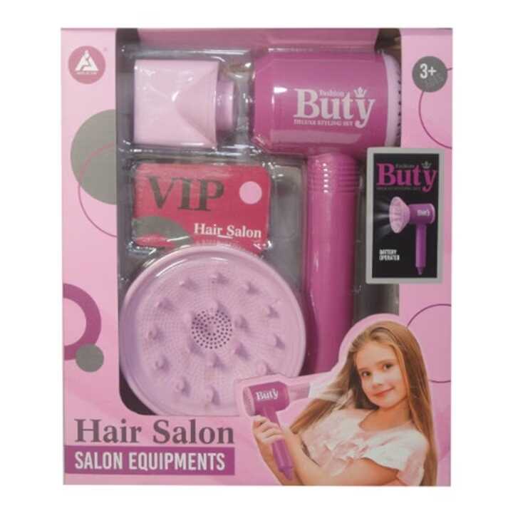 Kislány játék hajszárító szett - Rózsaszín hajszalon - Image 2