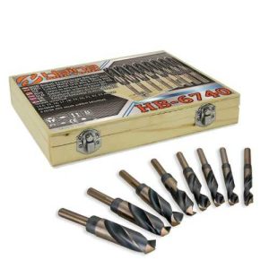 HSS Kobalt Fémfúró Készlet 8 részes Ipari Minőség Fadobozban HB6740 Haina
