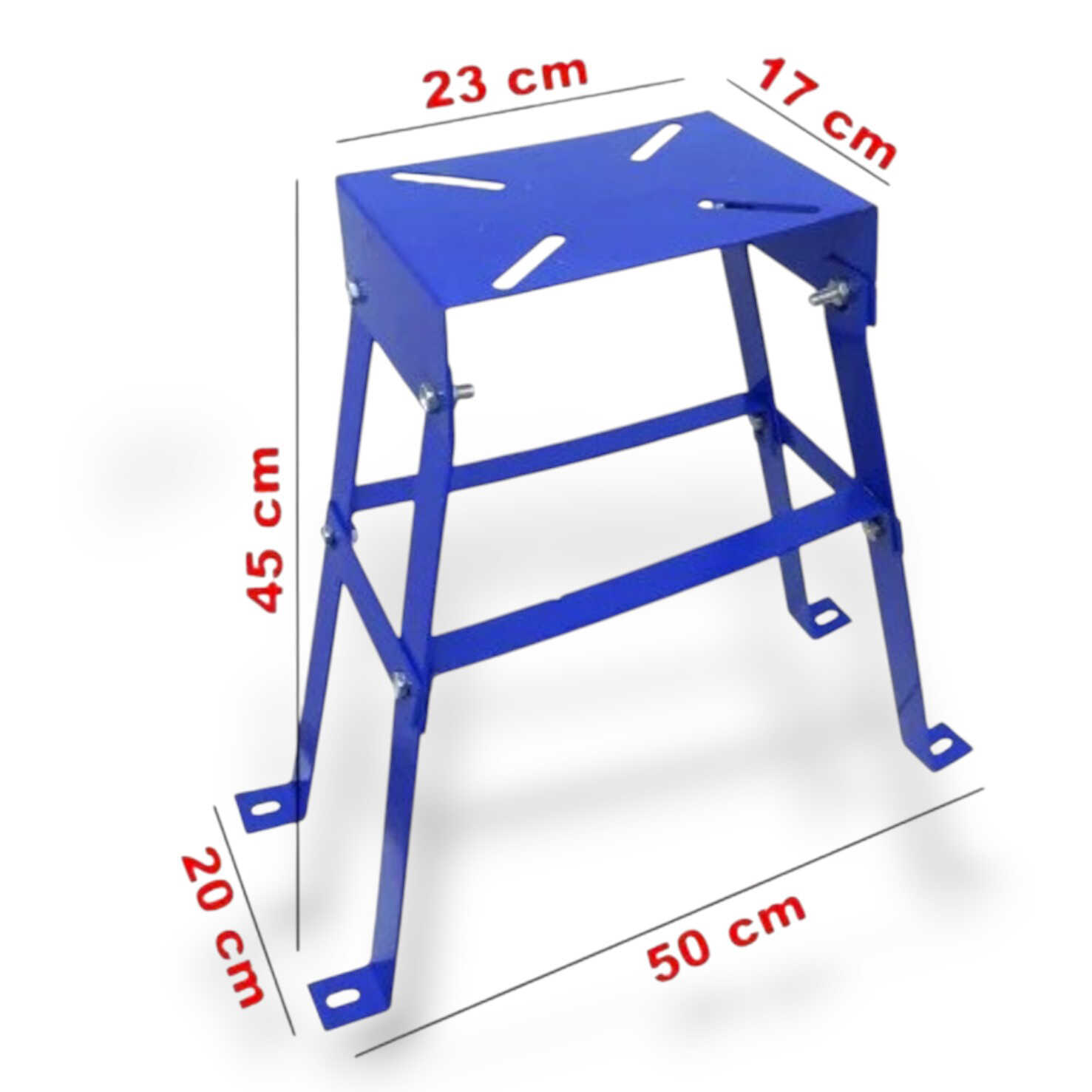 Stabil Acél Állvány Terménydarálóhoz - 45 cm Magas, Porfestett Tartókeret - ACÉL CL-0080