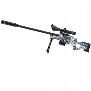 Mesterlövész Sniper játékfegyver kitámasztóval és gélgolyós lövedékkel