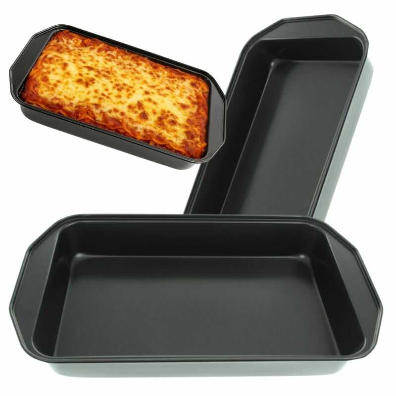 Tapadásmentes Magasfalú Tepsi és Sütőforma - 40 x 28,5 x 7,2 cm - Image 3