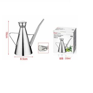 Rozsdamentes hosszú csőrű olajtartó kanna 250ml Kmt Style