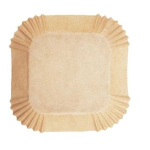 Négyzet Alakú Air Fryer Sütőpapír Készlet - 16 x 16 x 4,5 cm (25 db)