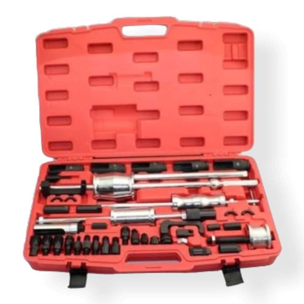 40 részes Professzionális Csúszókalapácsos Diesel Injektor Kihúzó Készlet - Common Rail Porlasztó Kiszerelő Szerszám - HITMAN HA-11066