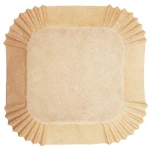 Nagy Méretű Négyzet Alakú Air Fryer Sütőpapír Készlet - 23 x 23 x 4,5 cm (50 db)