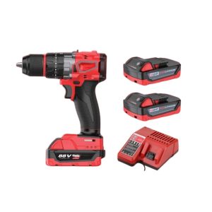 M88 FEUL Professzionális akkumulátoros fúró-csavarozó szénkefe nélküli motorral, 2 db CP5.0 akkumulátorral, kofferben SM-4401 SUPAMASTER