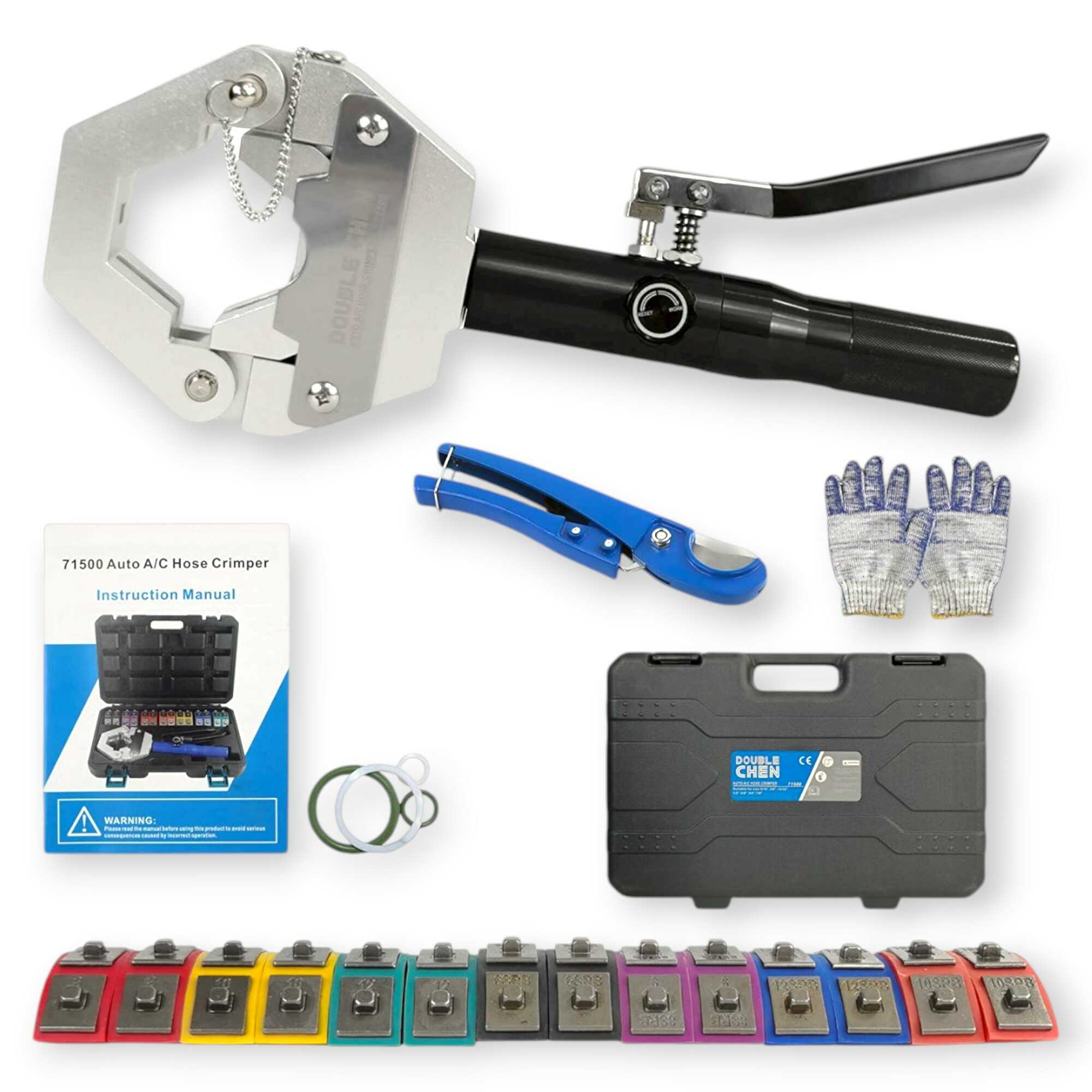 Hidraulikus AC Cső Krimpelő HBM 8 Tonna 4-70mm HA-0043 Hitman