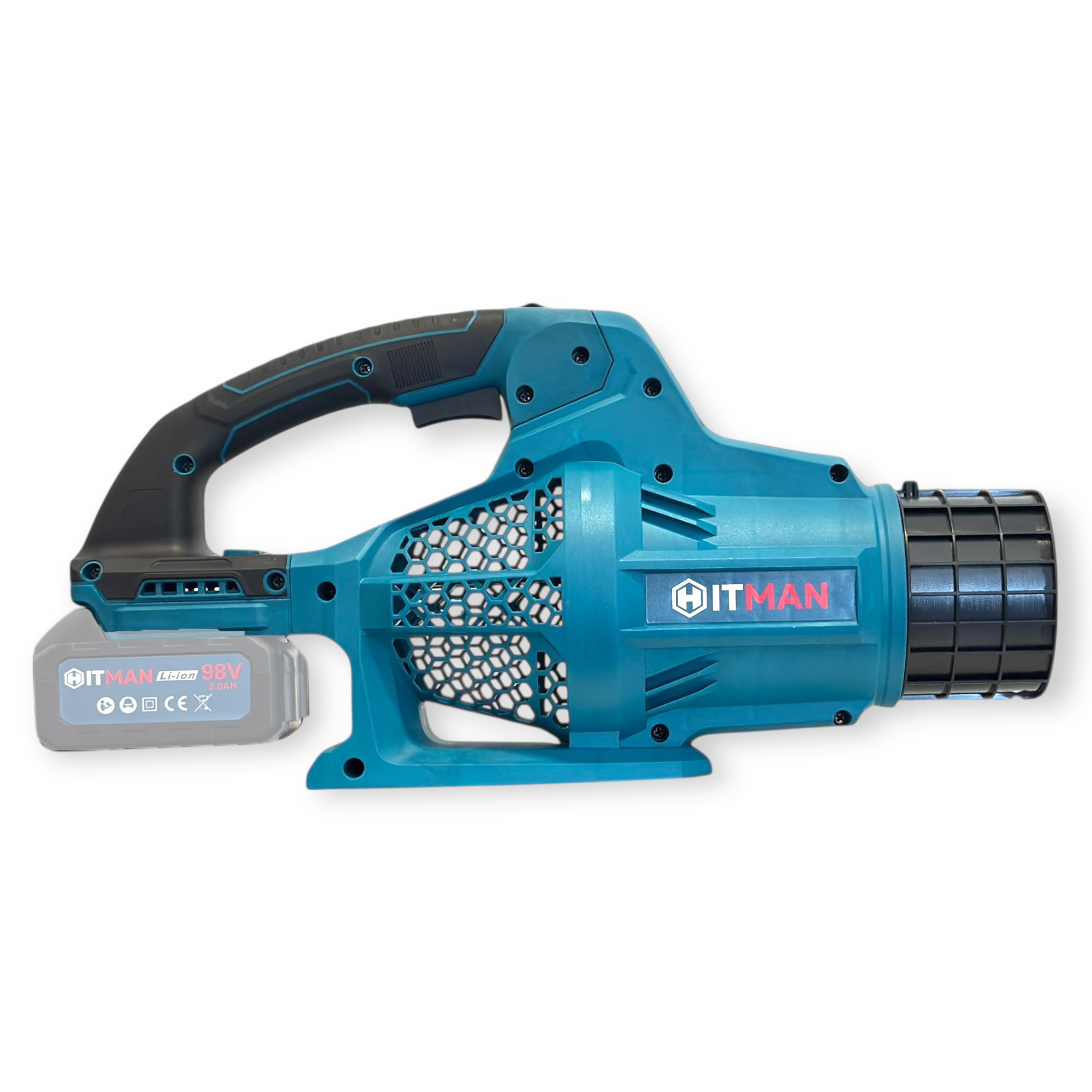 Akkumulátoros Lombfúvó - 98V, 6 sebességes, gyorstöltővel (akku nélkül) - HITMAN HT-BLS-6444RS