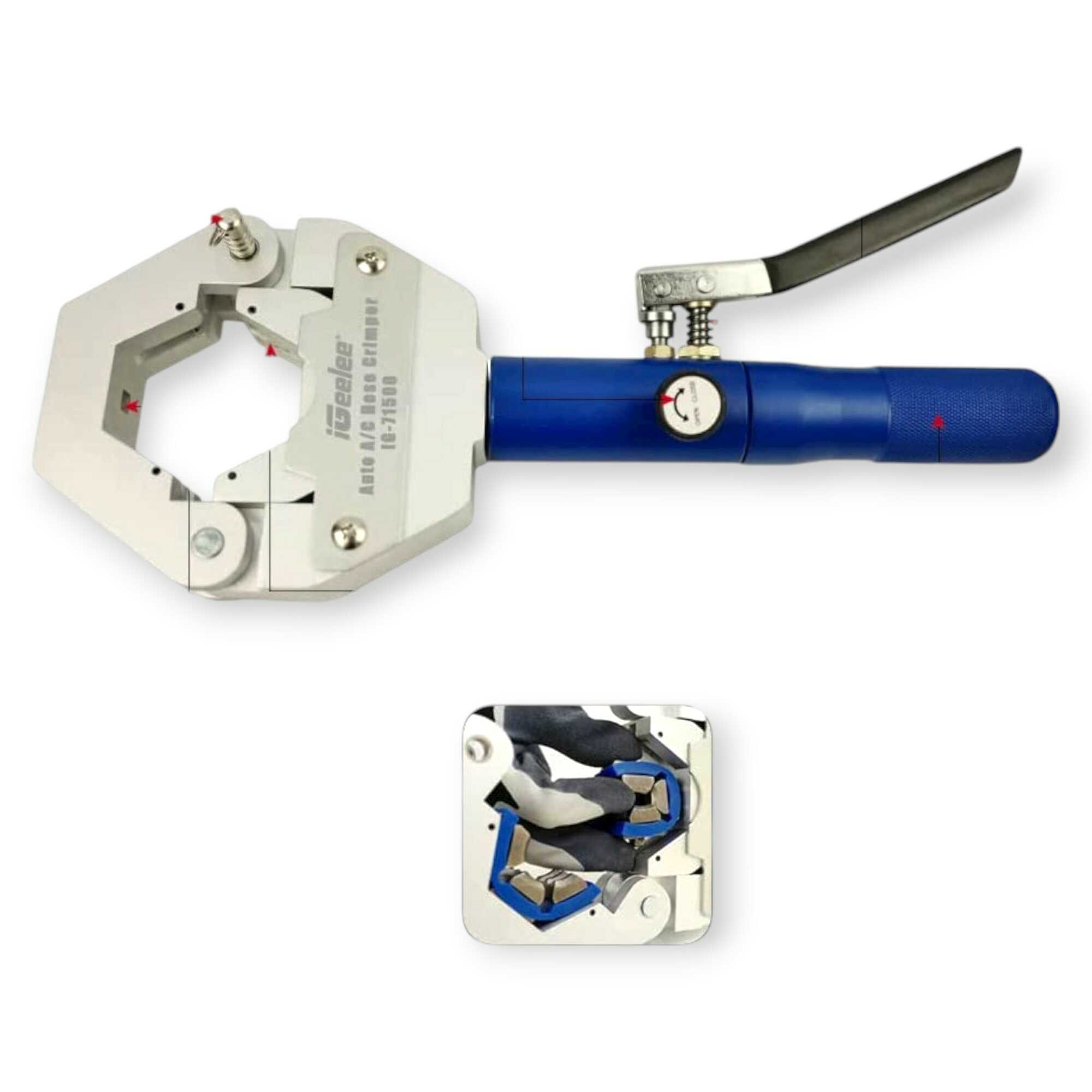 Hidraulikus AC Cső Krimpelő HBM 8 Tonna 4-70mm HA-0043 Hitman