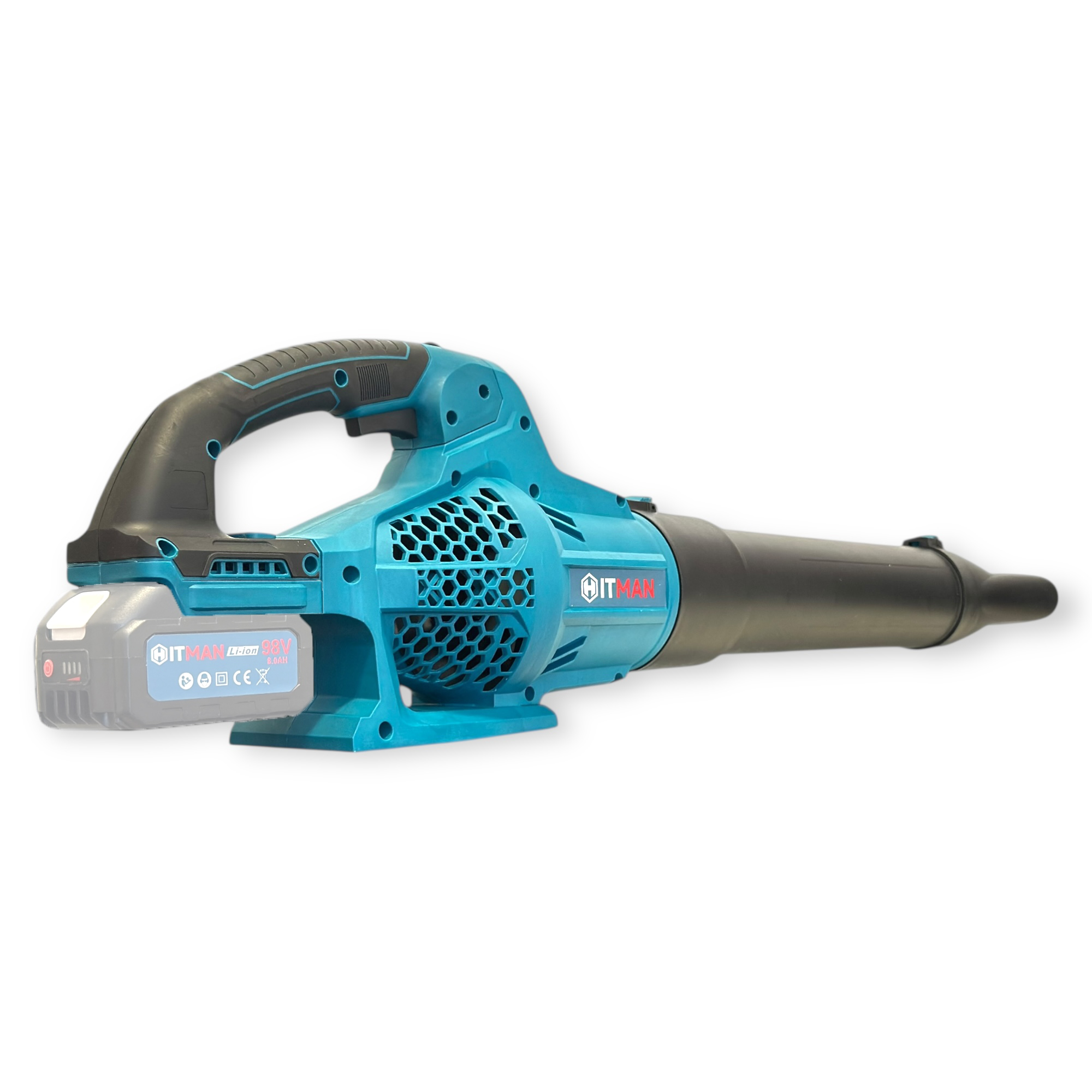 Akkumulátoros Lombfúvó - 98V, 6 sebességes, gyorstöltővel (akku nélkül) - HITMAN HT-BLS-6444RS