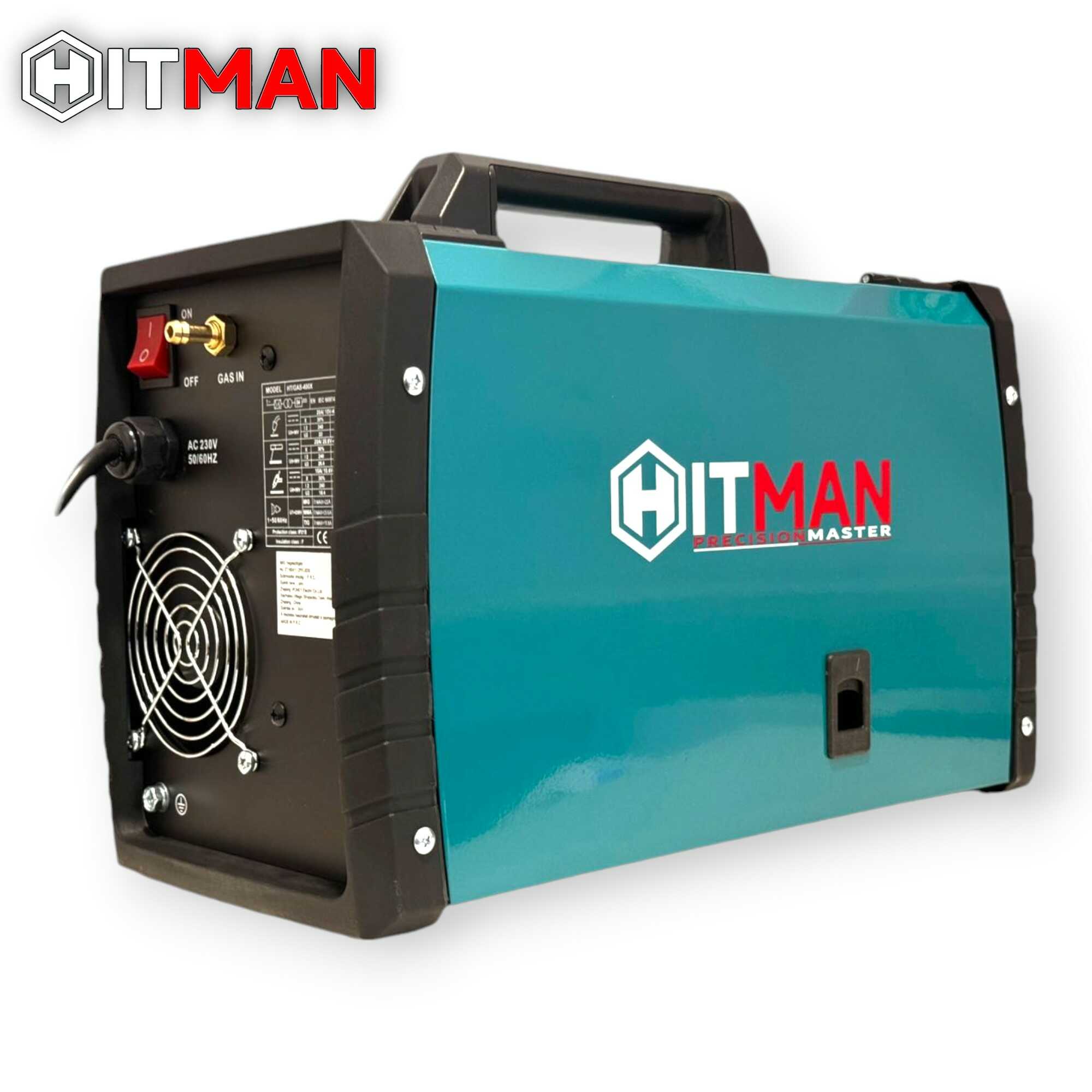 Professzionális Inverteres CO2 Hegesztőgép - 400A - 5 az 1-ben funkció (MIG/MAG/MMA/FLUX/TIG) - HITMAN HT-GAS-400X