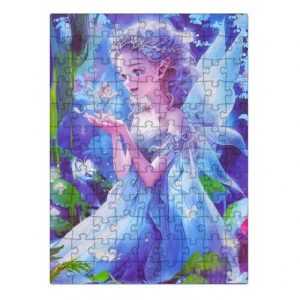 Varázslatos tündér hercegnő kirakós / puzzle , 43×29 cm , 100 db-os