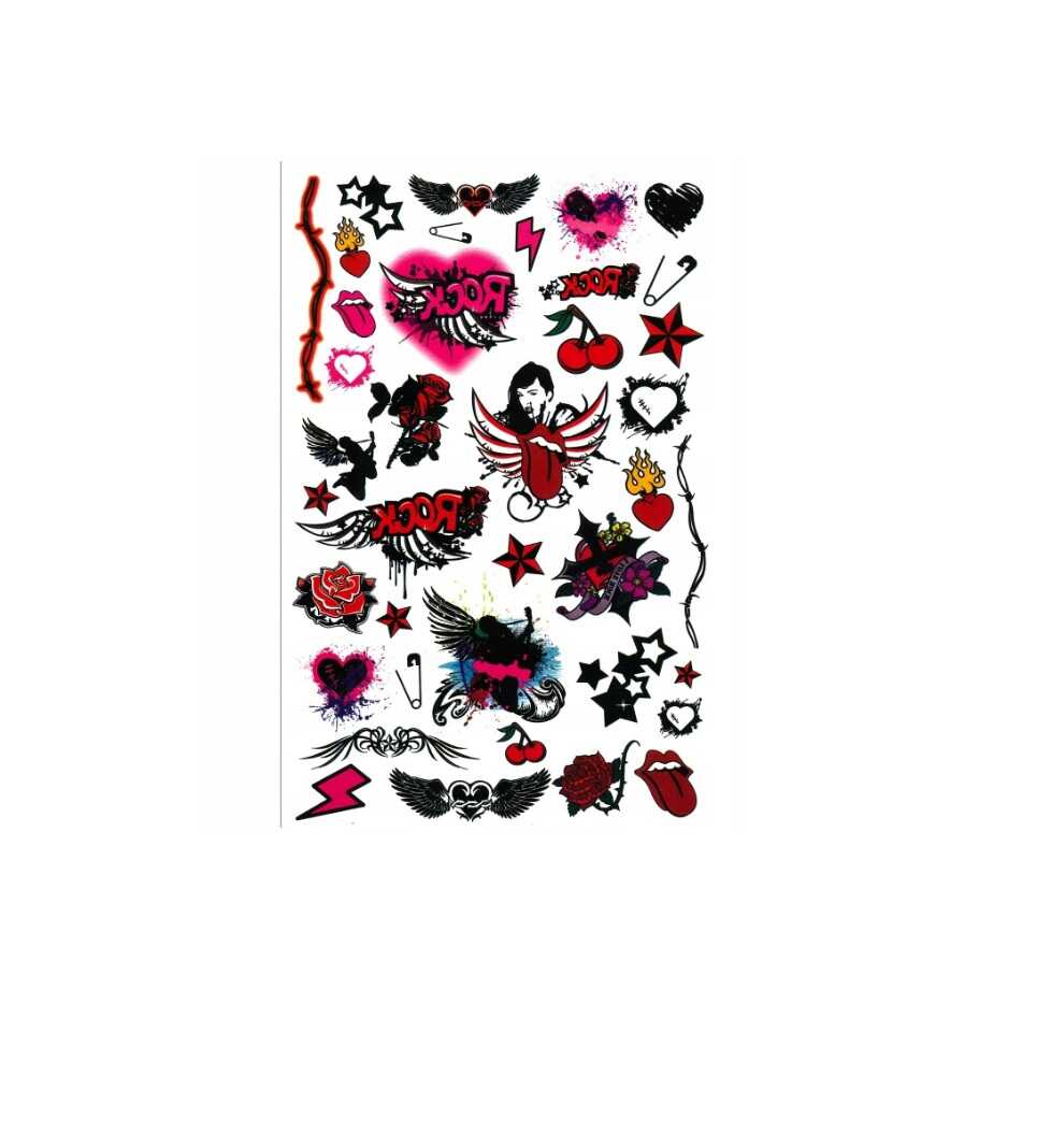 Tetoválás szett lányoknak , 75 db-os - Image 3
