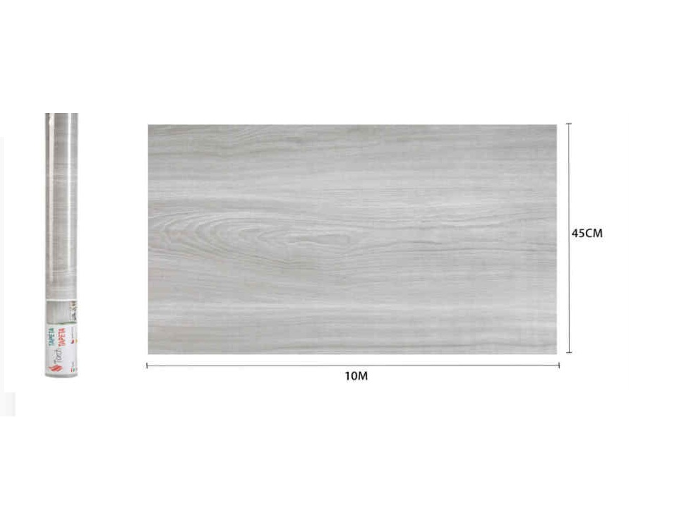 Modern Szürkés-Bézs Faerezetű Öntapadós Tapéta 45cm x 10m - Torch