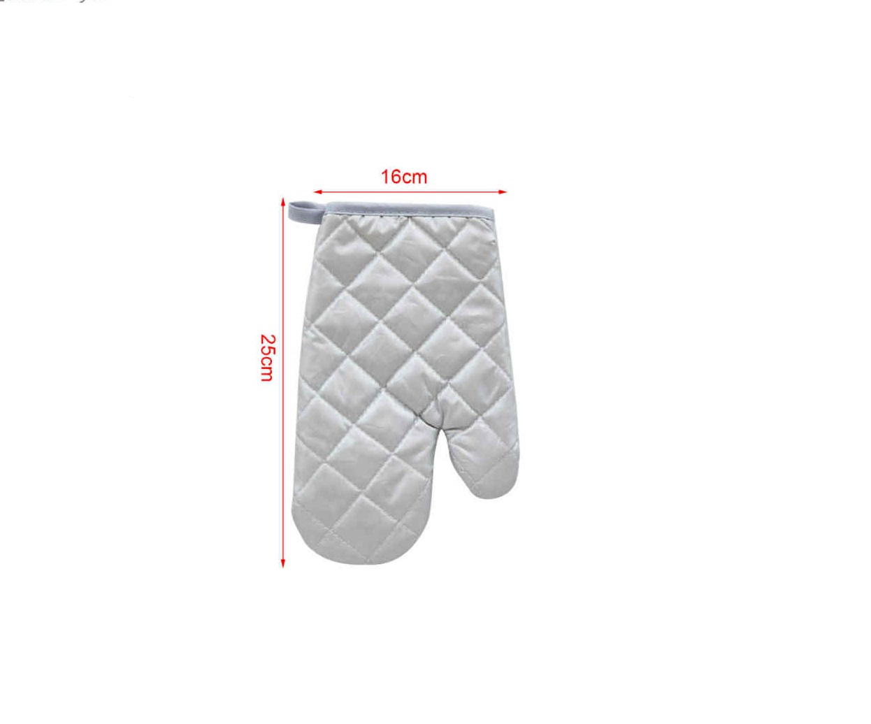 Hővisszaverő steppelt sütőkesztyű akasztóval 25x16cm Kmt Style - Image 2
