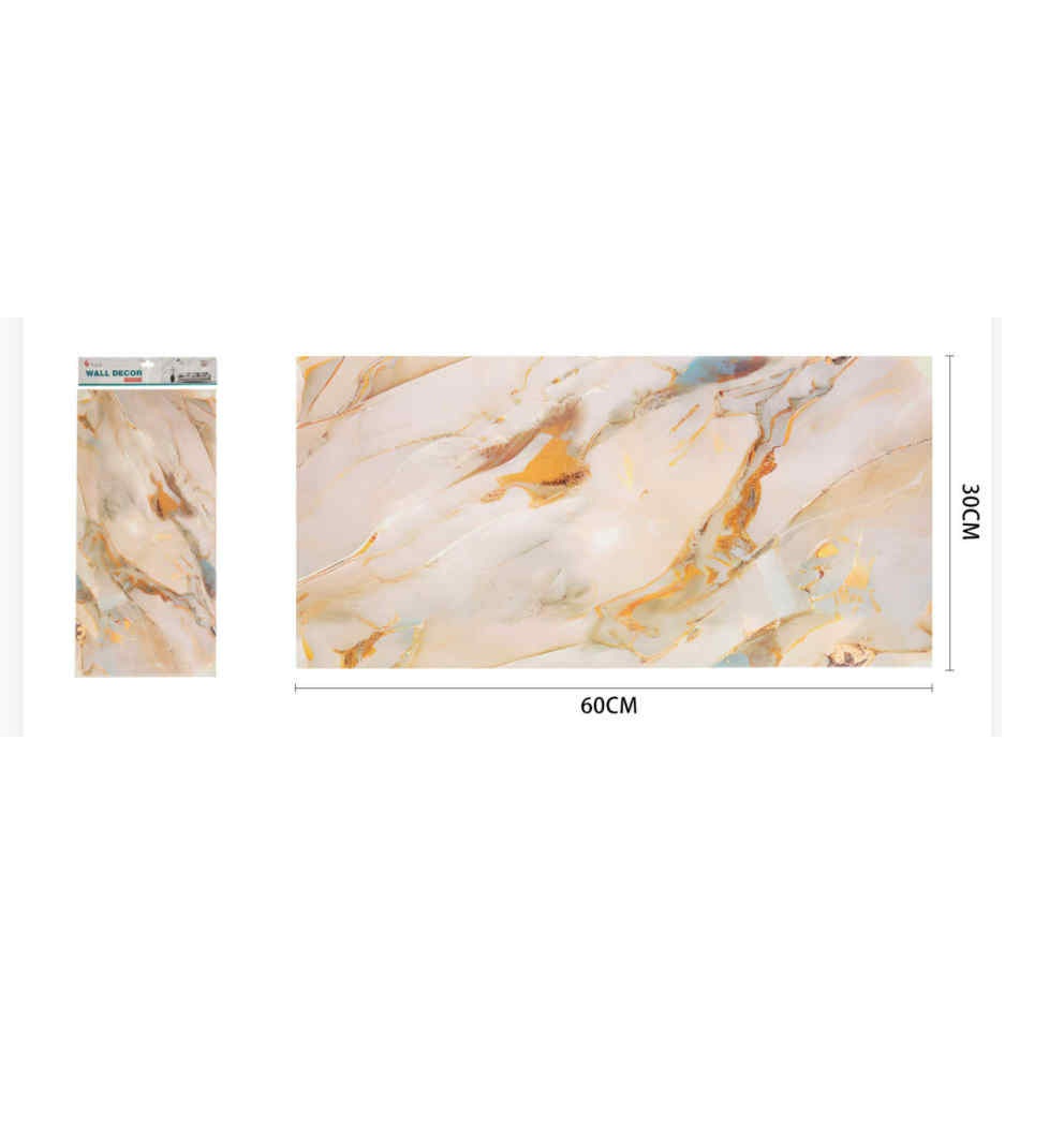 Luxus Arany-Bézs Márványmintás Öntapadós Csempematrica 60cm x 30cm