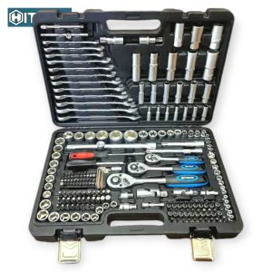 Krova Dugókulcs Készlet 216 részes CR-V Acél Fémcsatos Kofferben HA-0058 Hitman