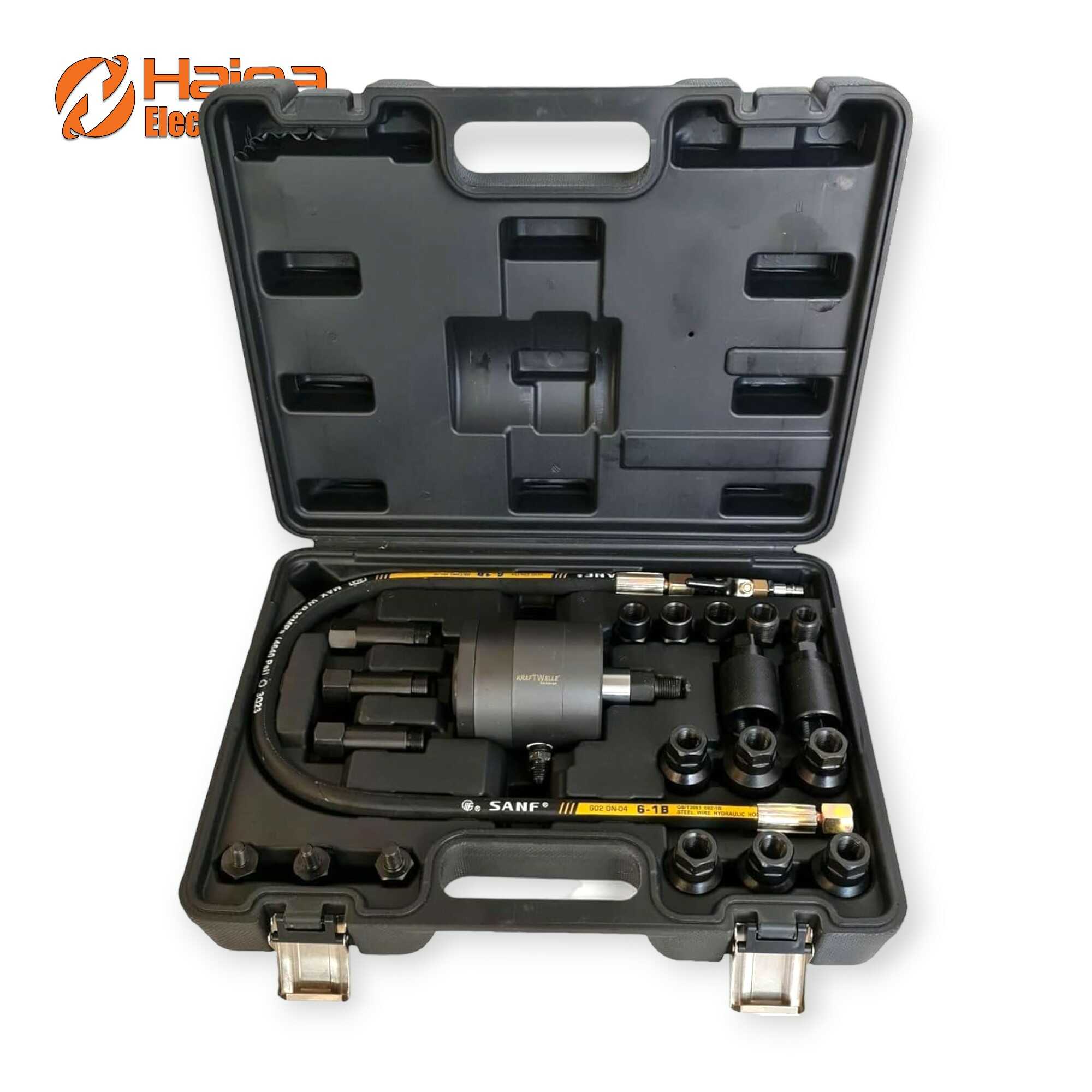 21 darabos Professzionális Pneumatikus Diesel Injektor Kihúzó Készlet - 6-12 bar Üzemi Nyomás - HITMAN HA-2540