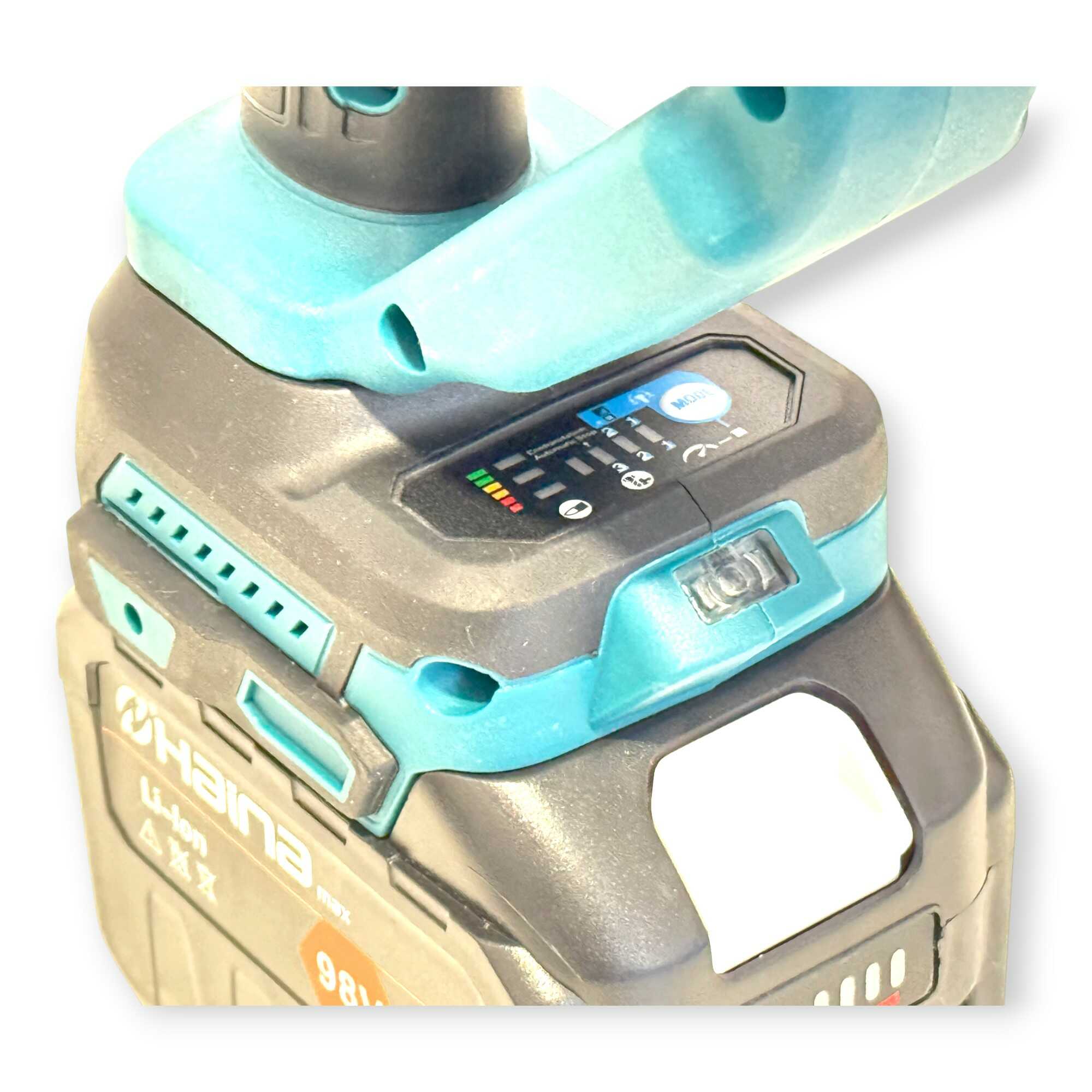 Akkumulátoros Ütvecsavarozó Kerékkulcs 3700Nm 98V 1" Ipari Fej H-IWS-3700XPT Haina