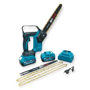 Akkumulátoros Láncfűrész 88V 10" LCD Kijelző Olajtartály 2 Akku HT-CHS-8877.Pro Hitman