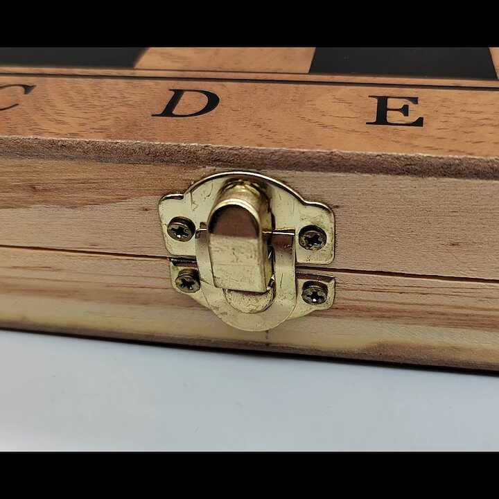 Klasszikus Sakk és Dáma fa tábla játék , 25 cm - Image 4