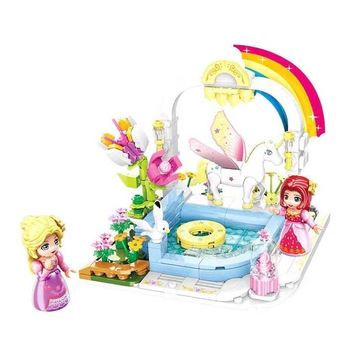 Varázslatos Unikornis medence építőjáték , 280 db -os , 6 éves kortól