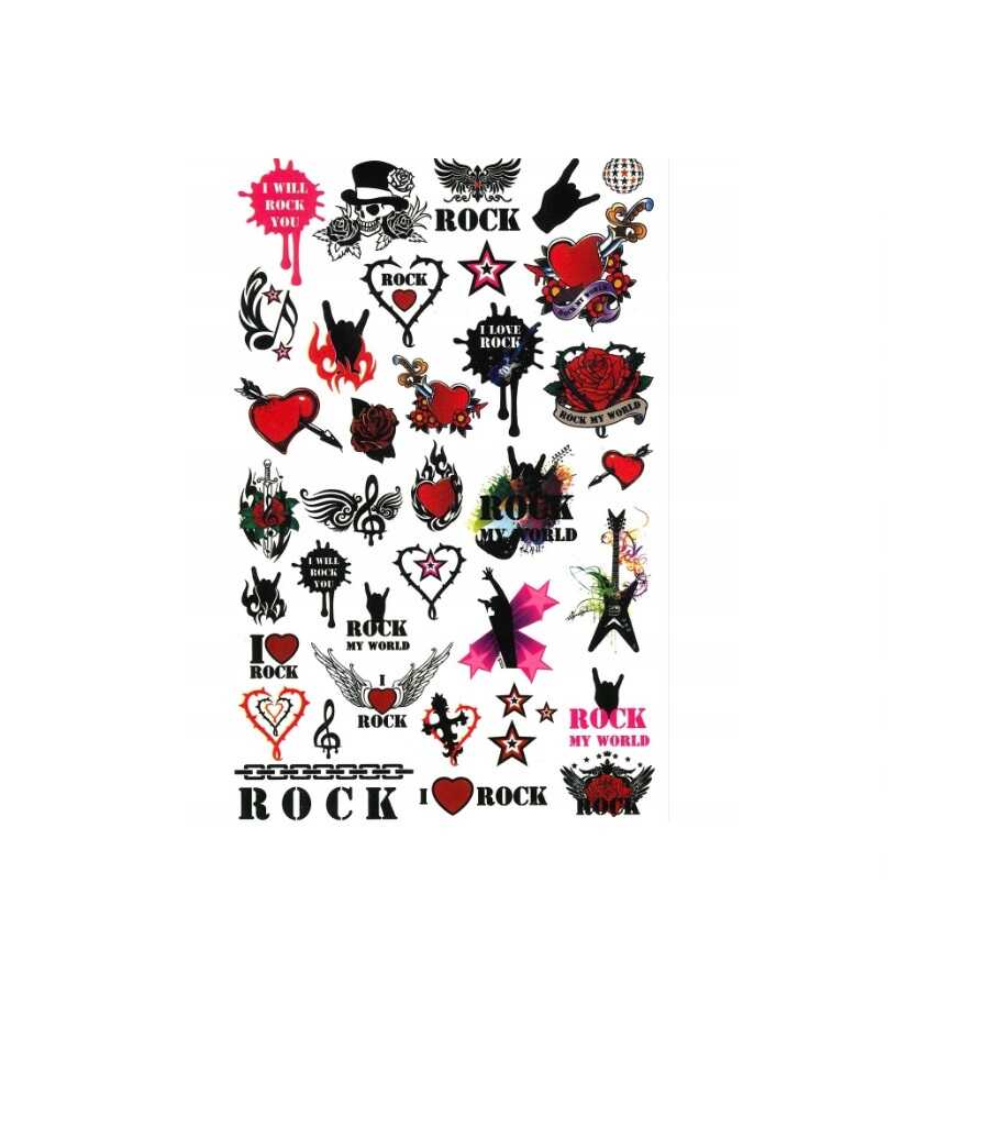 Tetoválás szett lányoknak , 75 db-os - Image 4