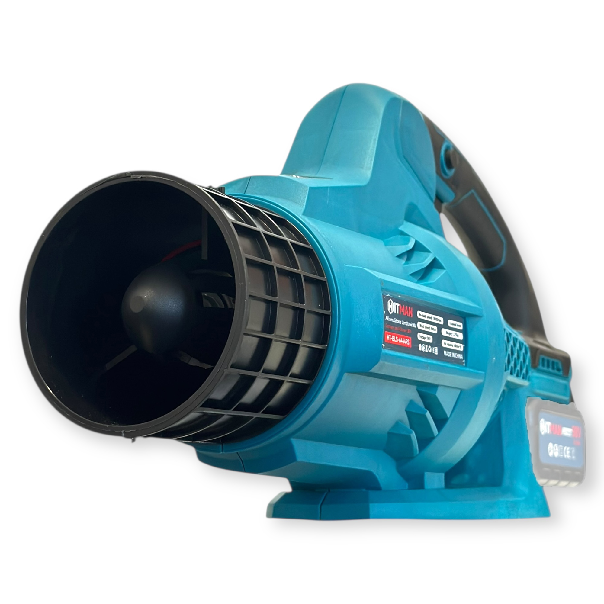 Akkumulátoros Lombfúvó - 98V, 6 sebességes, gyorstöltővel (akku nélkül) - HITMAN HT-BLS-6444RS