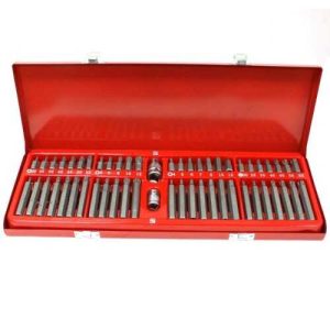 54 darabos Professzionális Torx, Imbusz és Hex Bit készlet fém kofferben - HITMAN HA-1394