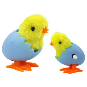 Húsvéti ugráló pelyhes csibe színes tojáshéjban interaktív játék KTM