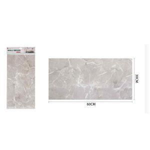 Elegáns Szürke Márványmintás Öntapadós Fali Dekoráció 60cm x 30cm