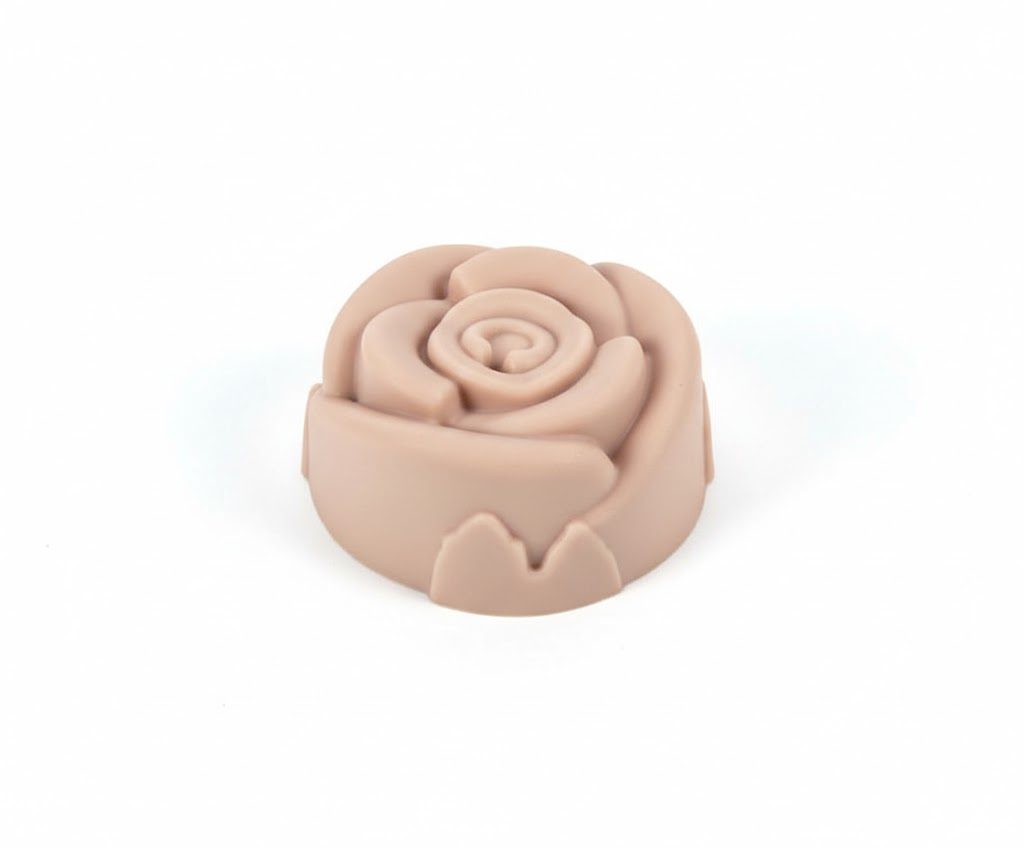 Rózsa alakú szilikon muffin sütőforma készlet 7x3.5cm Torch - Image 3