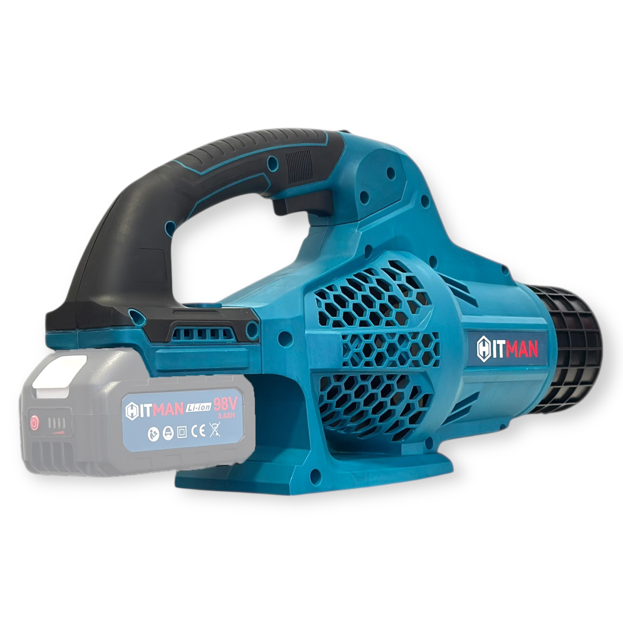 Akkumulátoros Lombfúvó - 98V, 6 sebességes, gyorstöltővel (akku nélkül) - HITMAN HT-BLS-6444RS