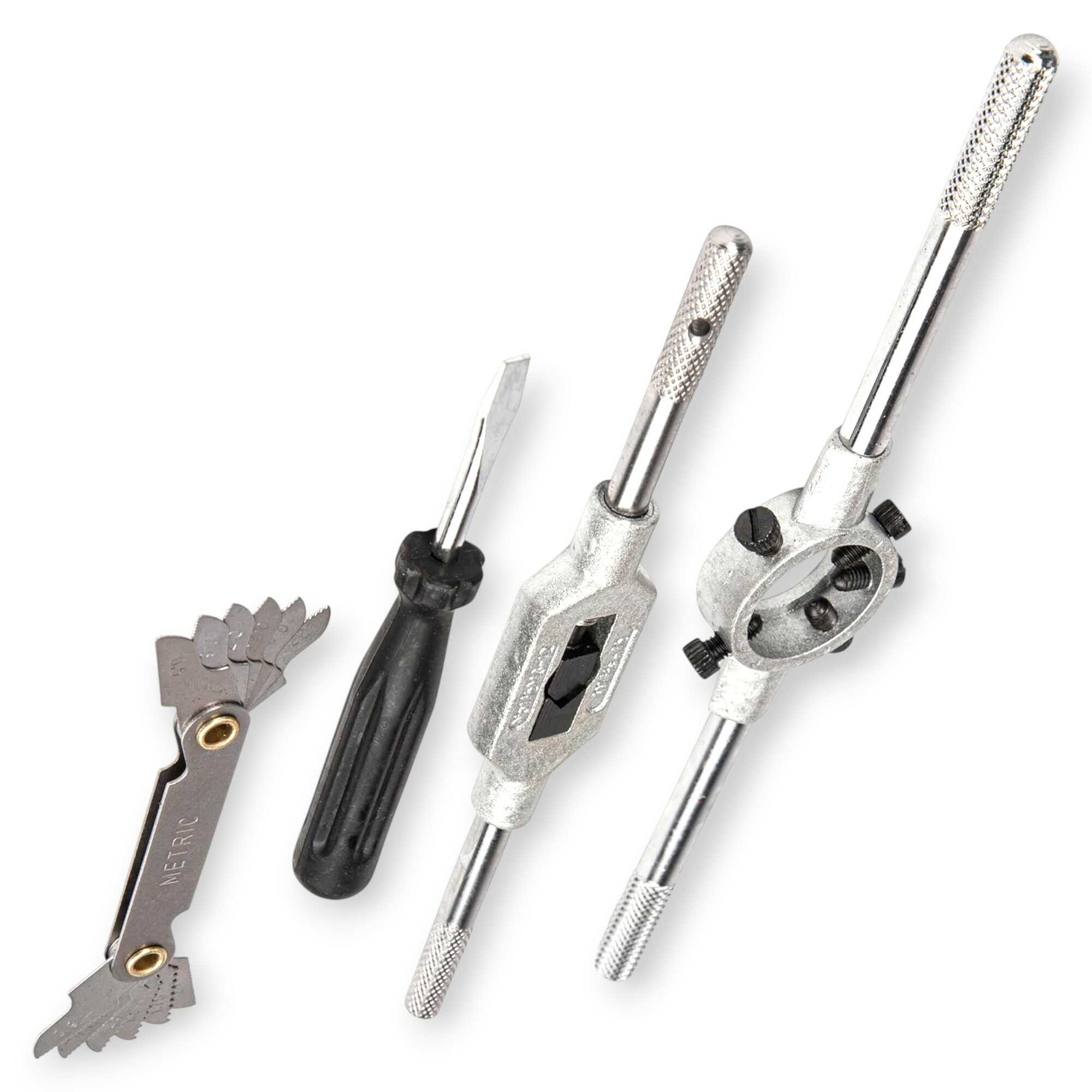 32 részes Professzionális Menetvágó és Menetfúró Készlet Fémdobozban - M3-M12 Precíziós Szerszámacél - HAINA HA-1443