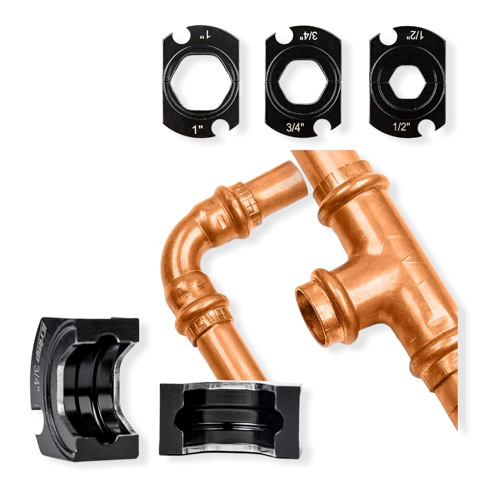 Hidraulikus Krimpelő Fogó Csövekhez 16-32mm 8 Tonna 3db Tokmánnyal HA-0044 Haina