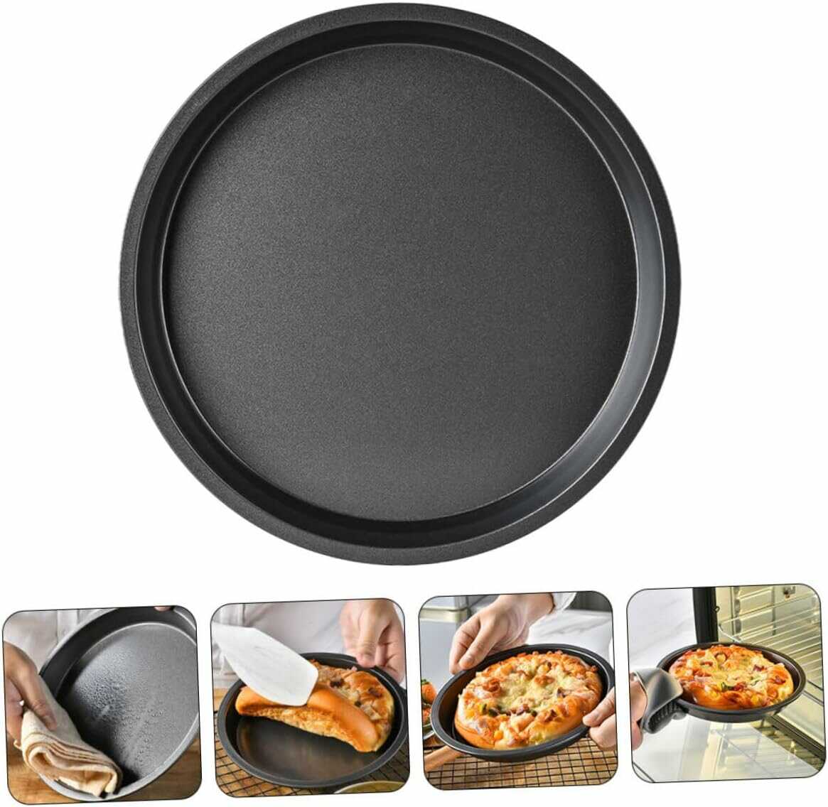 Kerek Pizza- és Lepénysütő Tepsi - 26 x 1,2 cm - Image 4